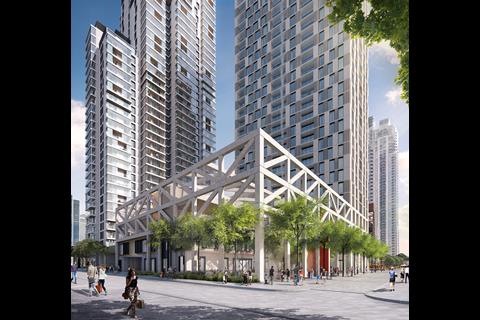 Millharbour Village by Studio Egret West and Hawkins Brown